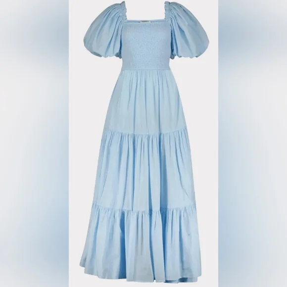 🩵JessaKae NWOT Light Blue Luna Maxi Dress - Picture 4 of 12